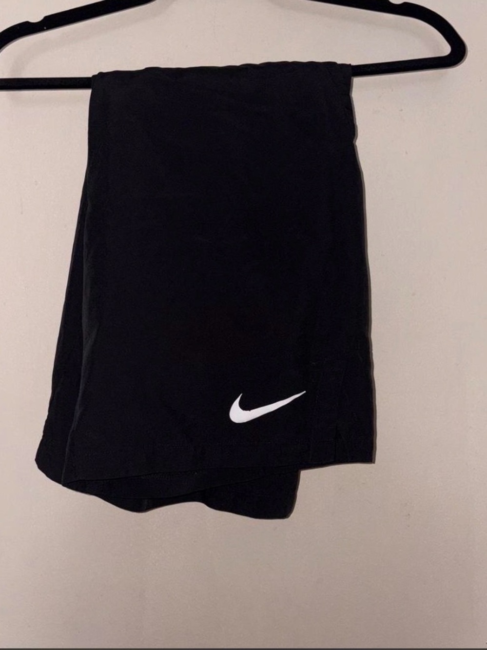 Nike Black Bike Shorts with White Swoosh